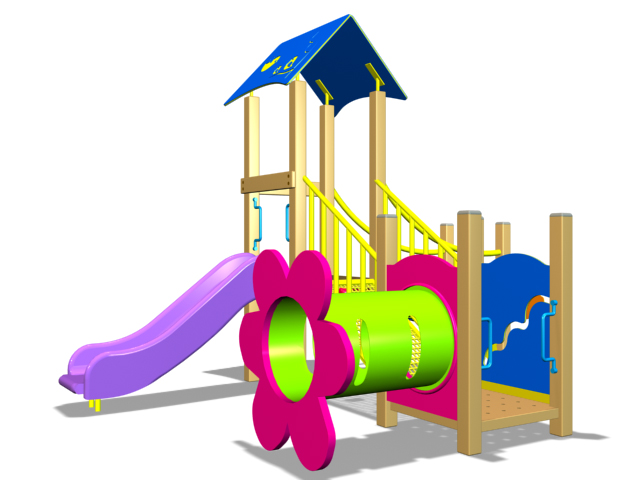 Wood Playground A1 : สนามเด็กเล่นไม้ A1