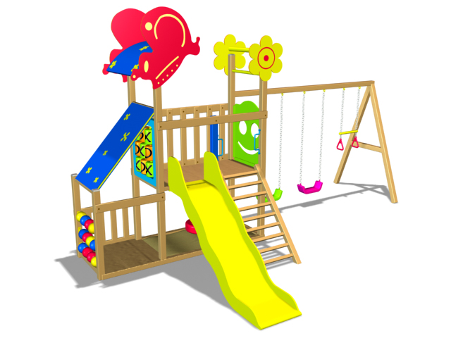 Wood Playground A3 : สนามเด็กเล่นไม้ A3