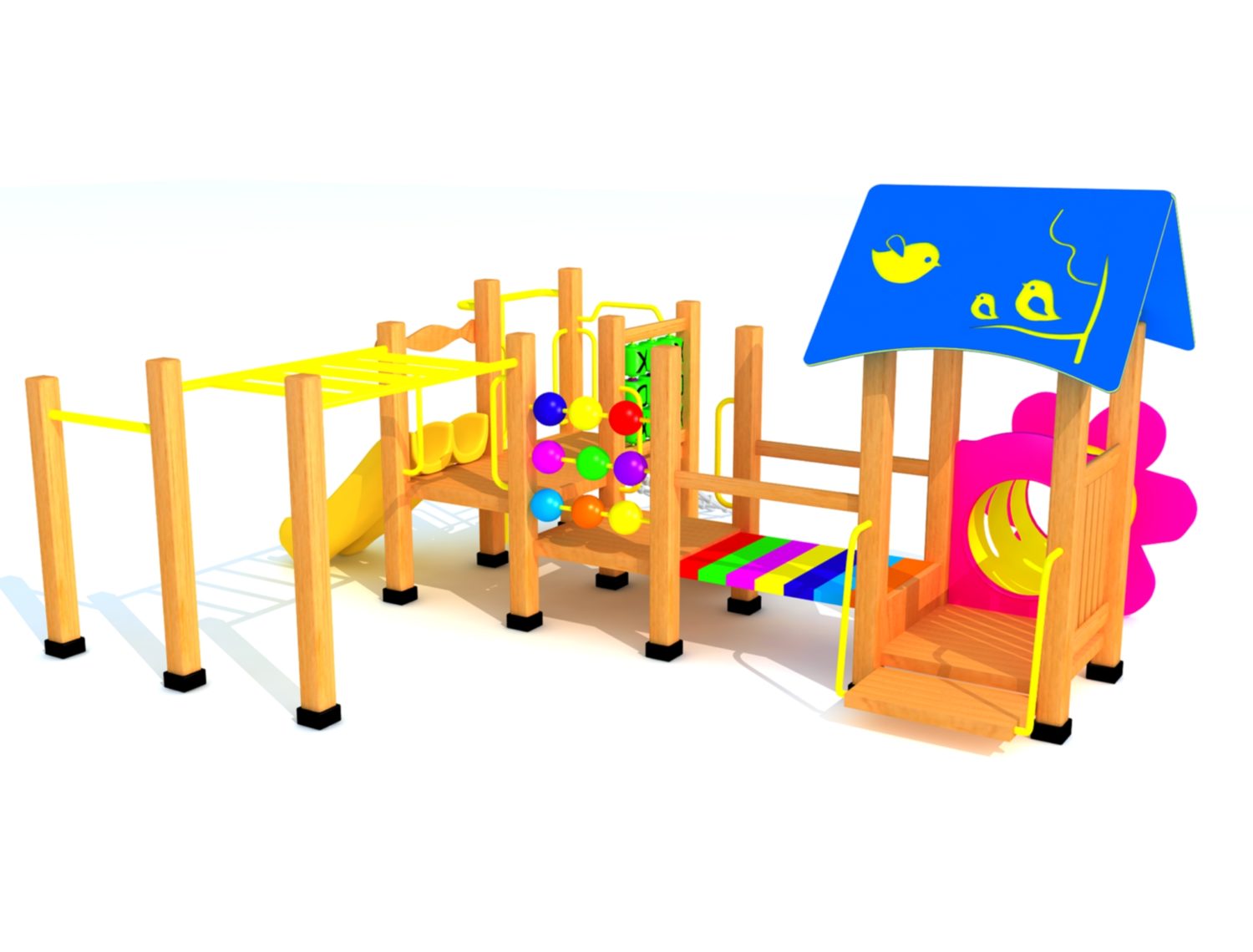 Wood Playground A4 : สนามเด็กเล่นไม้ A4