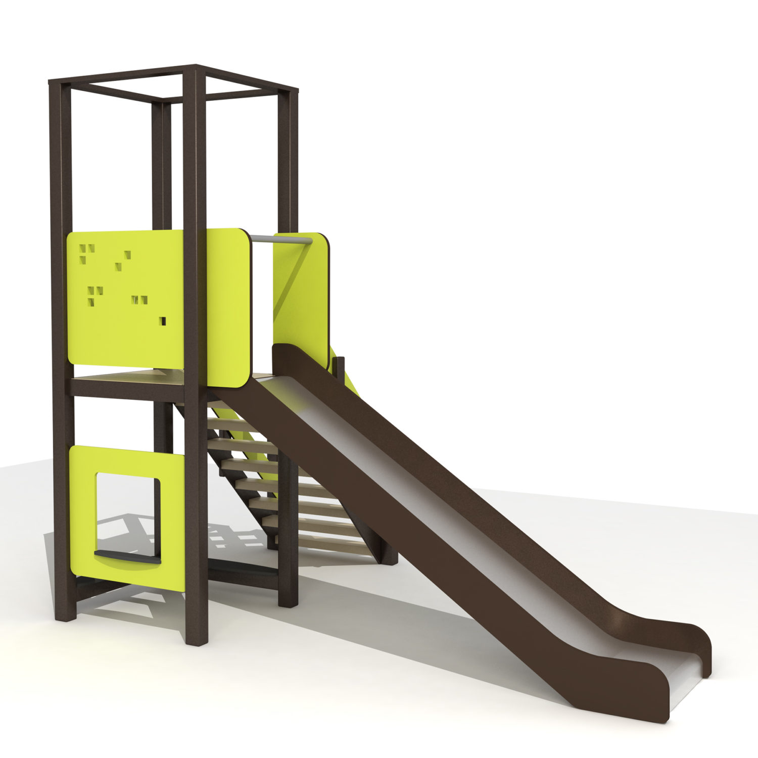 Wood Playground S1803 : สนามเด็กเล่นสไลด์เดอร์ 1 ทาง PRICE LEMON TREE