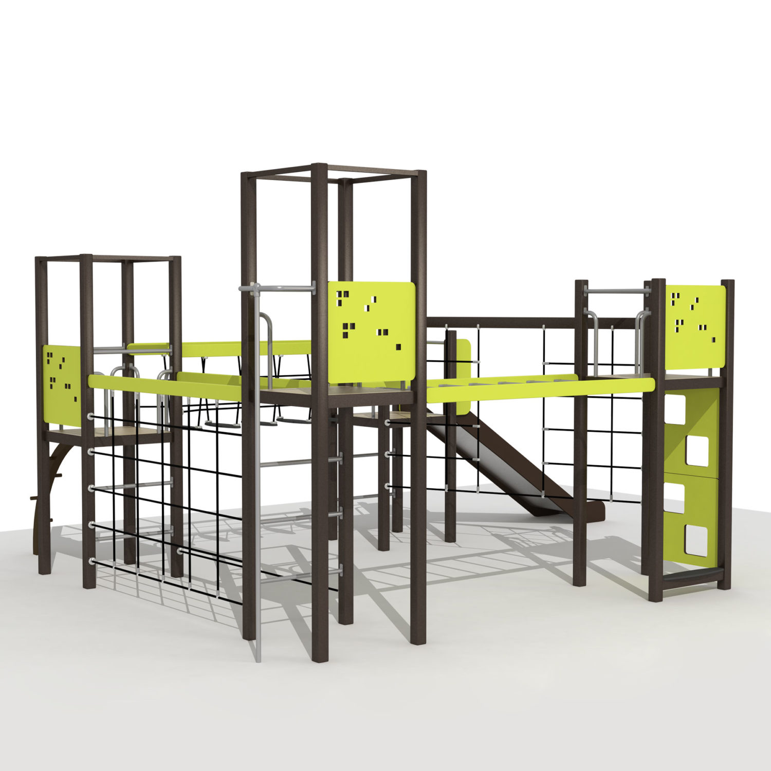 Wood Playground S1808 : สนามเด็กเล่นสไลด์เดอร์ ฐานผจญภัยเล็ก PRICE LEMON TREE