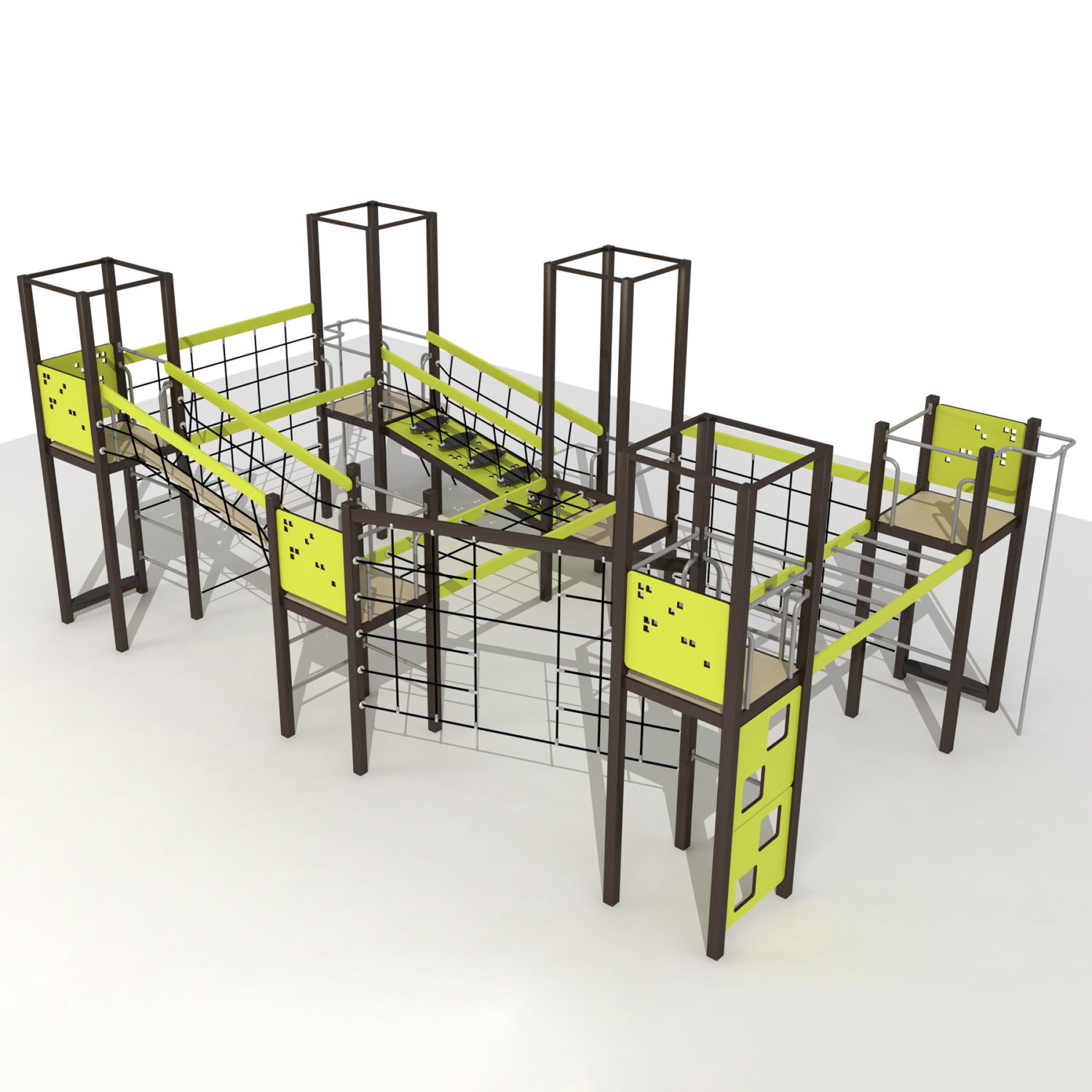 Wood Playground S1809 : สนามเด็กเล่นสไลด์เดอร์ ฐานผจญภัยเล็ก PRICE LEMON TREE